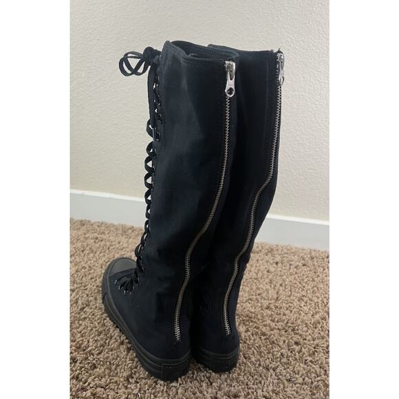 Converse Black Knee-High Sneakers - Picture 9 of 13
